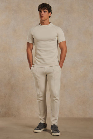 Luxe Sweat T-Shirt in Chalk