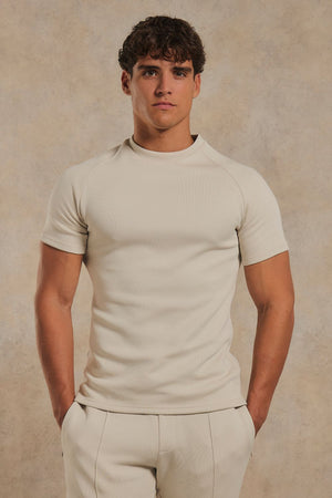 Luxe Sweat T-Shirt in Chalk