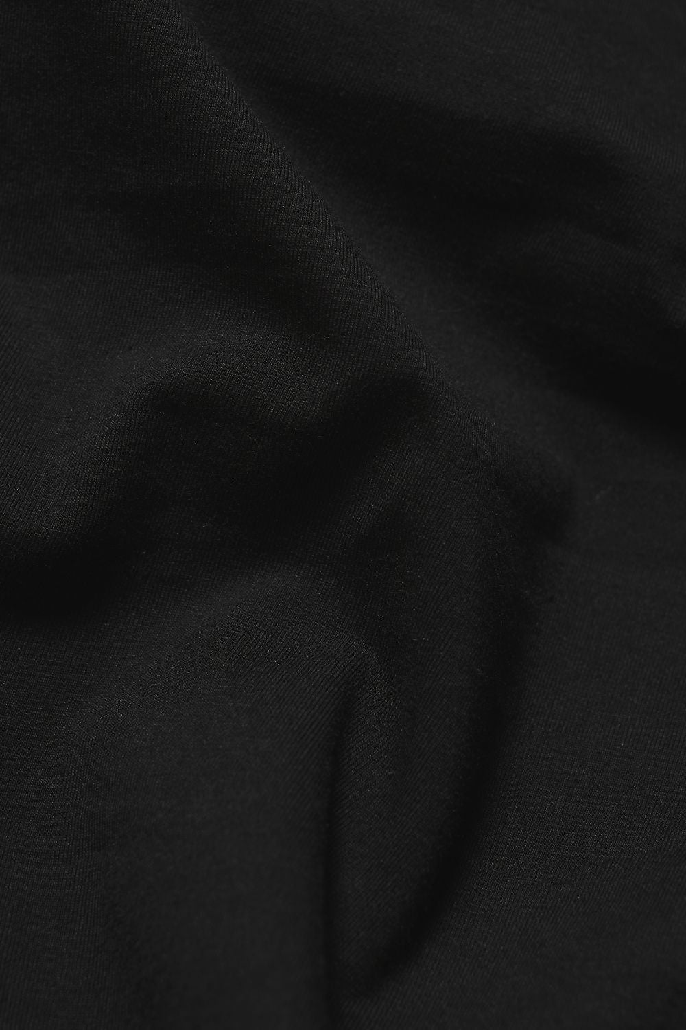 Tipped Long Sleeve T-Shirt in Black with Graphite Tipping
