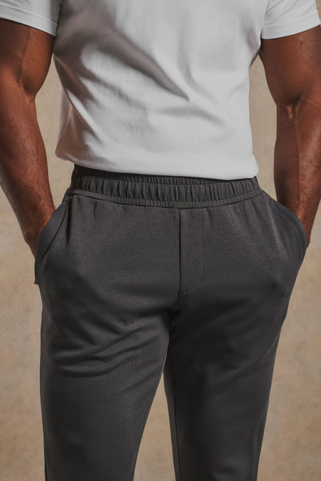 Interlock Sweat Joggers in Graphite