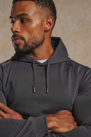 Interlock Hoodie Sweat in Graphite