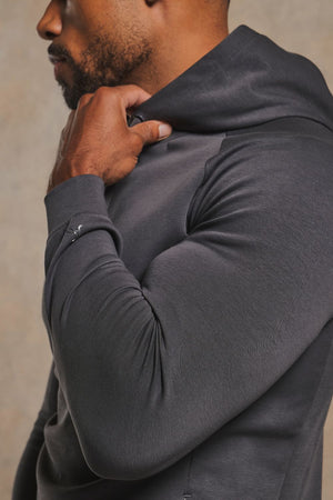 Interlock Hoodie Sweat in Graphite