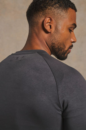 Interlock Crew Neck Sweat in Graphite