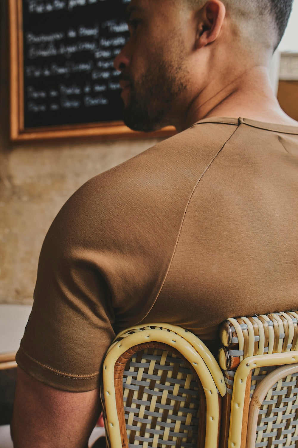 Mercerised Cotton T-Shirt in Chestnut - TAILORED ATHLETE - USA