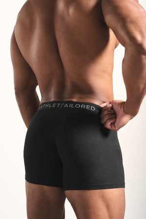 3 Pack Cotton Modal Stretch Trunks in Black