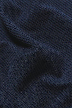 Textured Colour Blocked T-Shirt in White and Navy - TAILORED ATHLETE - USA