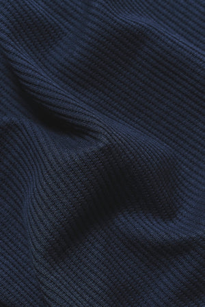 Textured Colour Blocked T-Shirt in Navy and White - TAILORED ATHLETE - USA