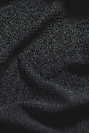 Textured Cuban Collar Shirt in Graphite - TAILORED ATHLETE - USA