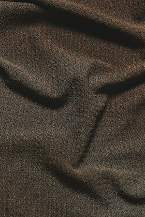 Textured Cuban Collar Shirt in Mocha - TAILORED ATHLETE - USA