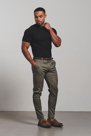 Textured Jersey T-Shirt in Black - TAILORED ATHLETE - USA