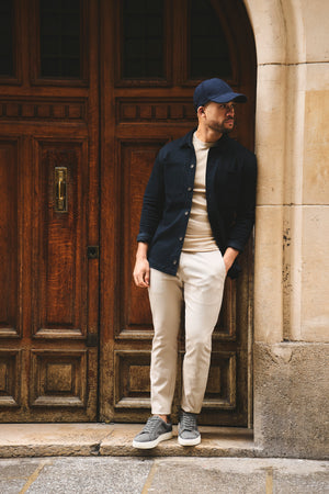 Textured Pants in Stone - TAILORED ATHLETE - USA