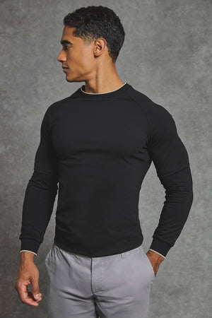 Tipped T-Shirt in Black - TAILORED ATHLETE - USA
