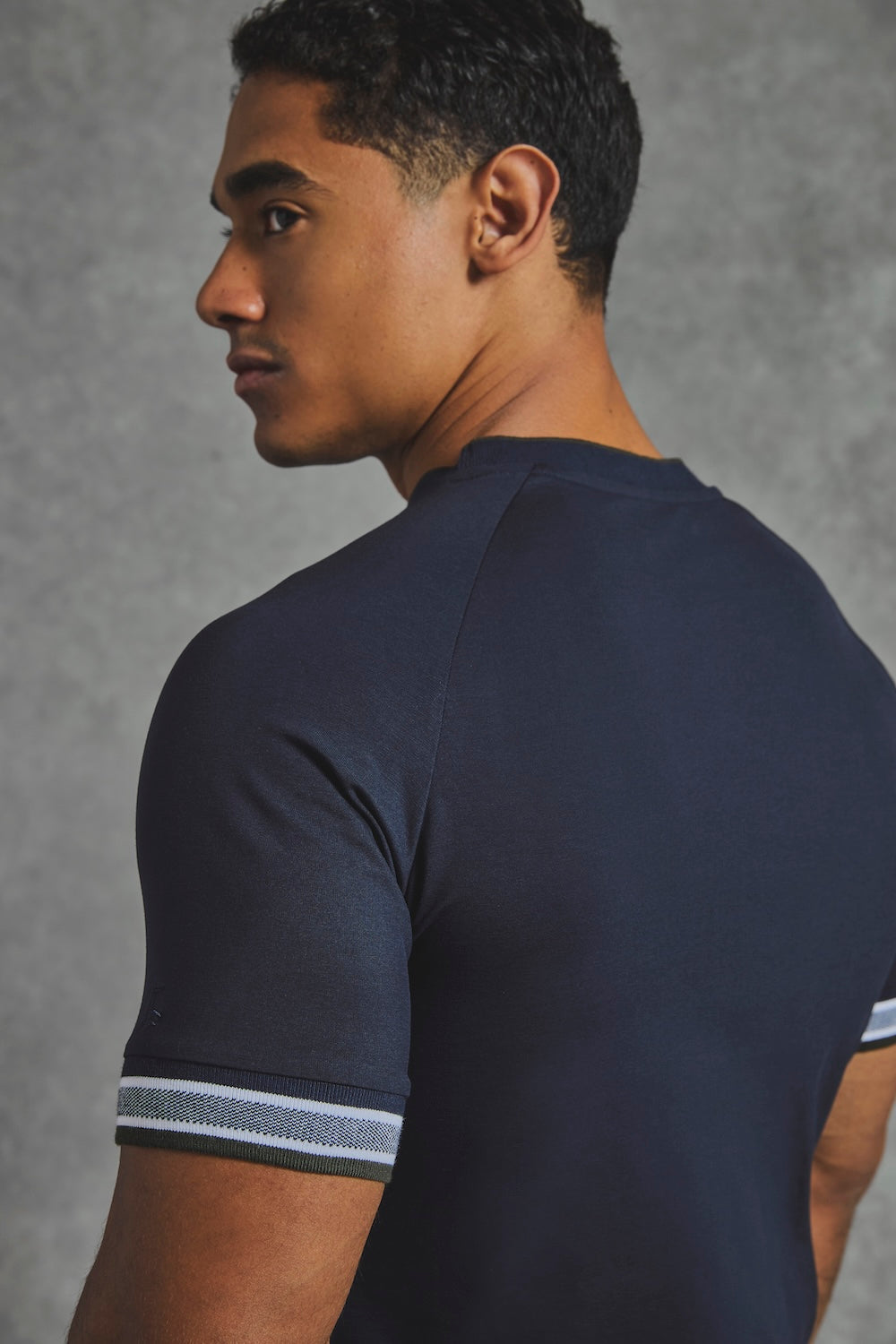 Tipped T-Shirt in Navy - TAILORED ATHLETE - USA