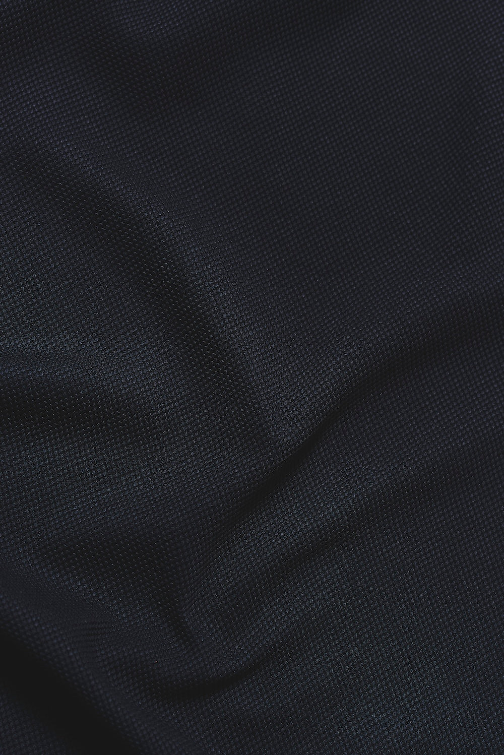 Tipped Textured Open Collar Polo Shirt in Navy and White - TAILORED ATHLETE - USA