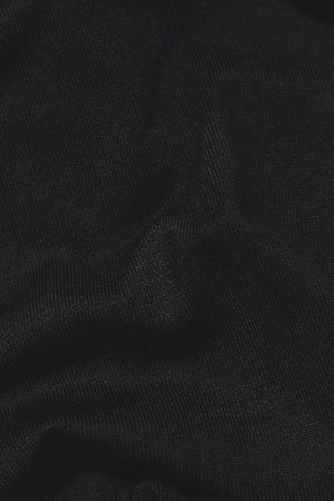 Tipped Knitted Zip Neck Polo Shirt in Black - TAILORED ATHLETE - USA