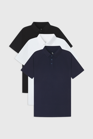 Athletic Fit Favourites Polo Shirt 3-Pack - TAILORED ATHLETE - USA