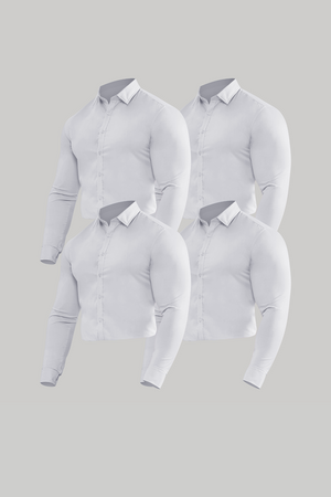 Athletic Fit Dress Shirt 4-Pack - TAILORED ATHLETE - USA