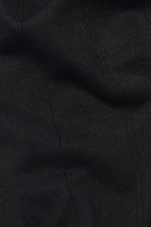 Vertical Stripe Knitted T-Shirt in Black - TAILORED ATHLETE - USA
