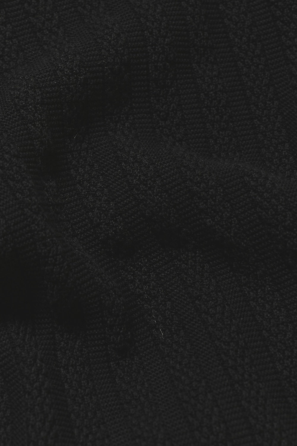 Vertical Stripe Knitted Open Collar Polo Shirt in Black - TAILORED ATHLETE - USA