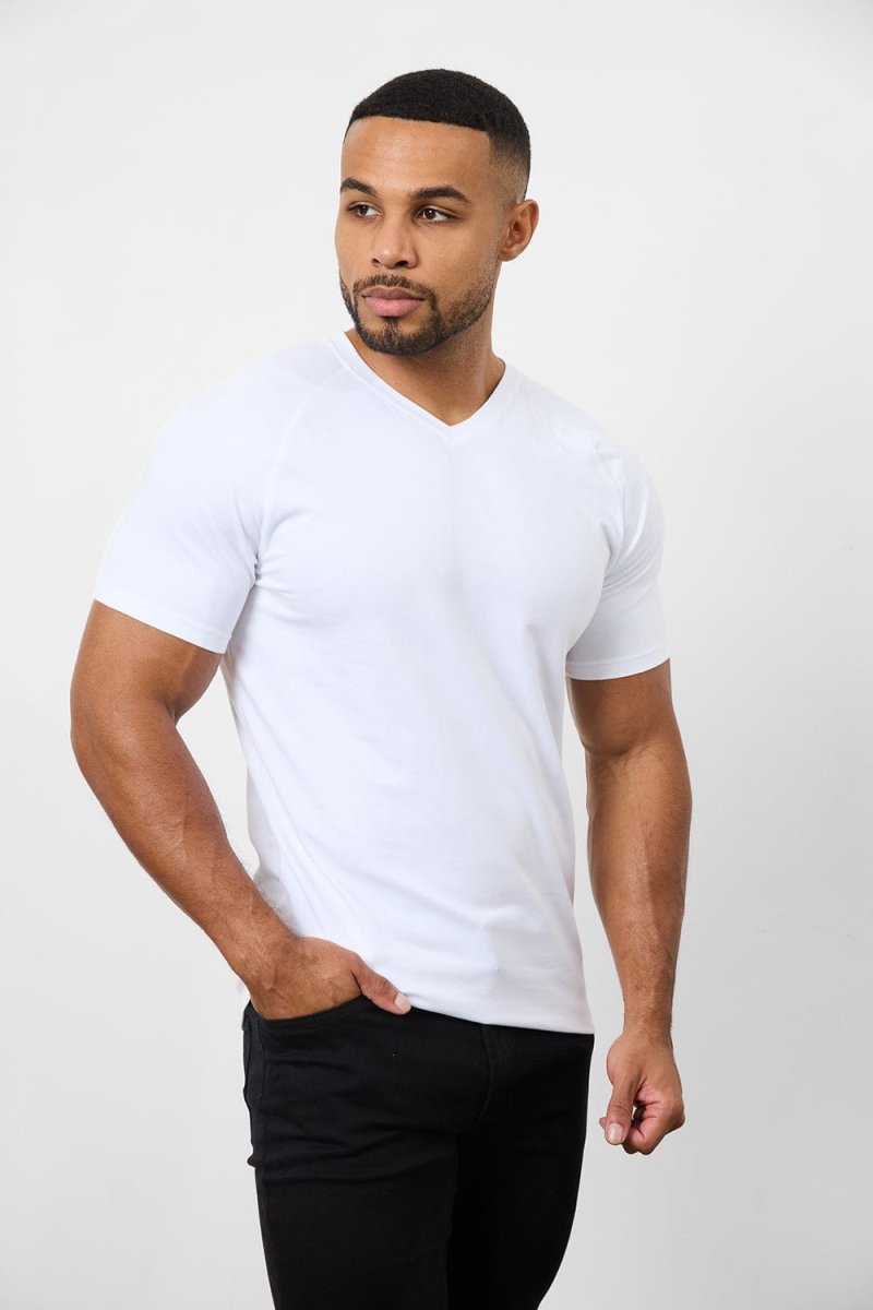 Athletic Fit Foundation V-Neck 5-Pack - TAILORED ATHLETE - USA