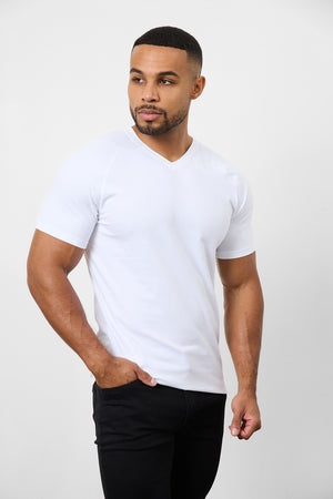 Athletic Fit Foundation V-Neck 5-Pack - TAILORED ATHLETE - USA