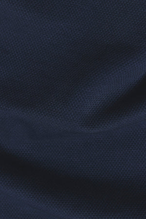 Zip Neck Polo Shirt in Navy - TAILORED ATHLETE - USA