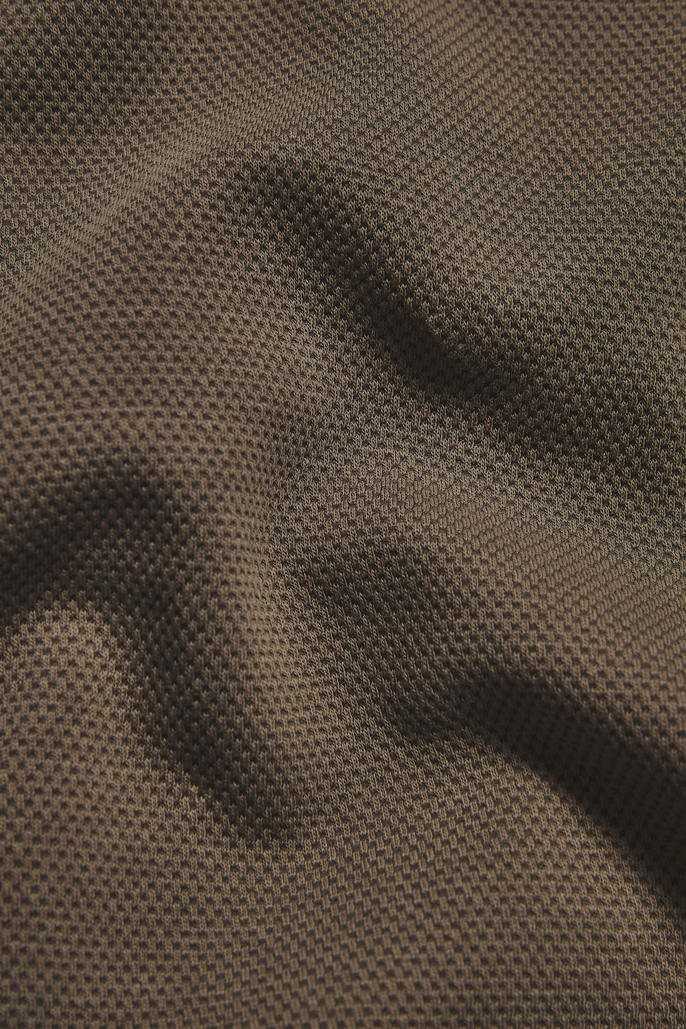 Zip Neck Polo Shirt in Smoky Khaki - TAILORED ATHLETE - USA