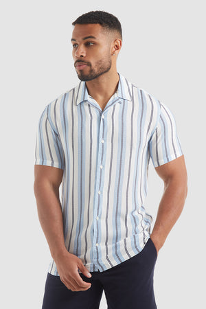 Aztec Stripe Print Shirt - TAILORED ATHLETE - USA