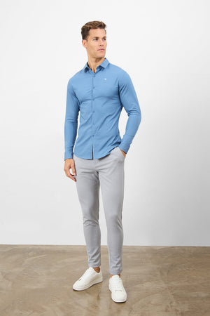 Bamboo Shirt in Airforce - TAILORED ATHLETE - USA