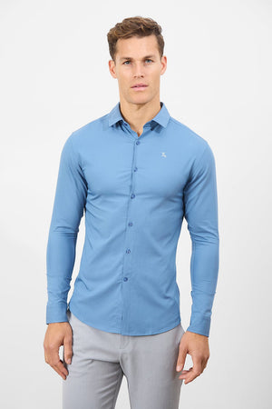 Bamboo Shirt in Airforce - TAILORED ATHLETE - USA