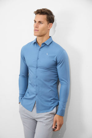 Bamboo Shirt in Airforce - TAILORED ATHLETE - USA