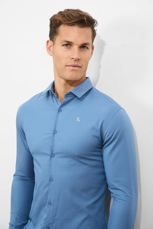 Bamboo Shirt in Airforce - TAILORED ATHLETE - USA