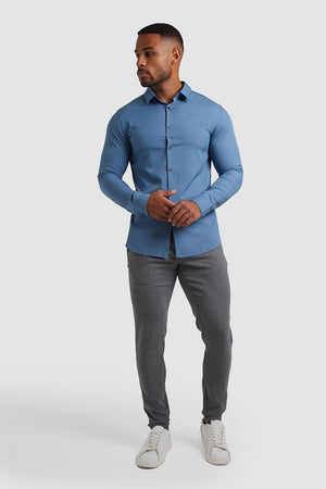 Bamboo Shirt in Airforce - TAILORED ATHLETE - USA