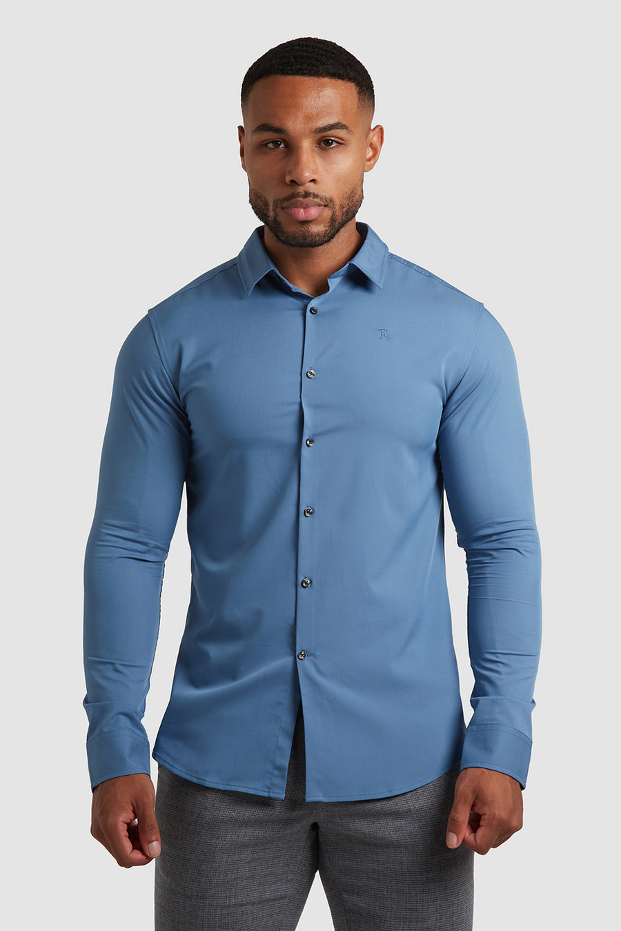 Bamboo Shirt in Airforce - TAILORED ATHLETE - USA