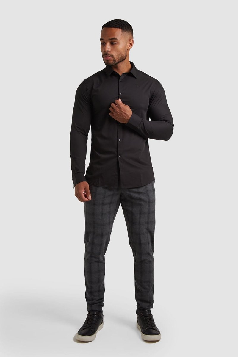 Bamboo Shirt in Black - TAILORED ATHLETE - USA