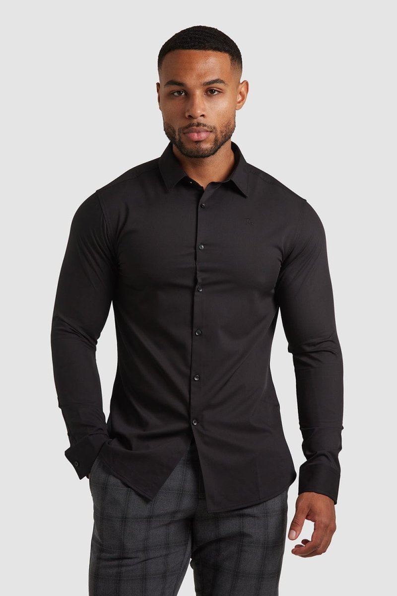 Bamboo Shirt in Black - TAILORED ATHLETE - USA
