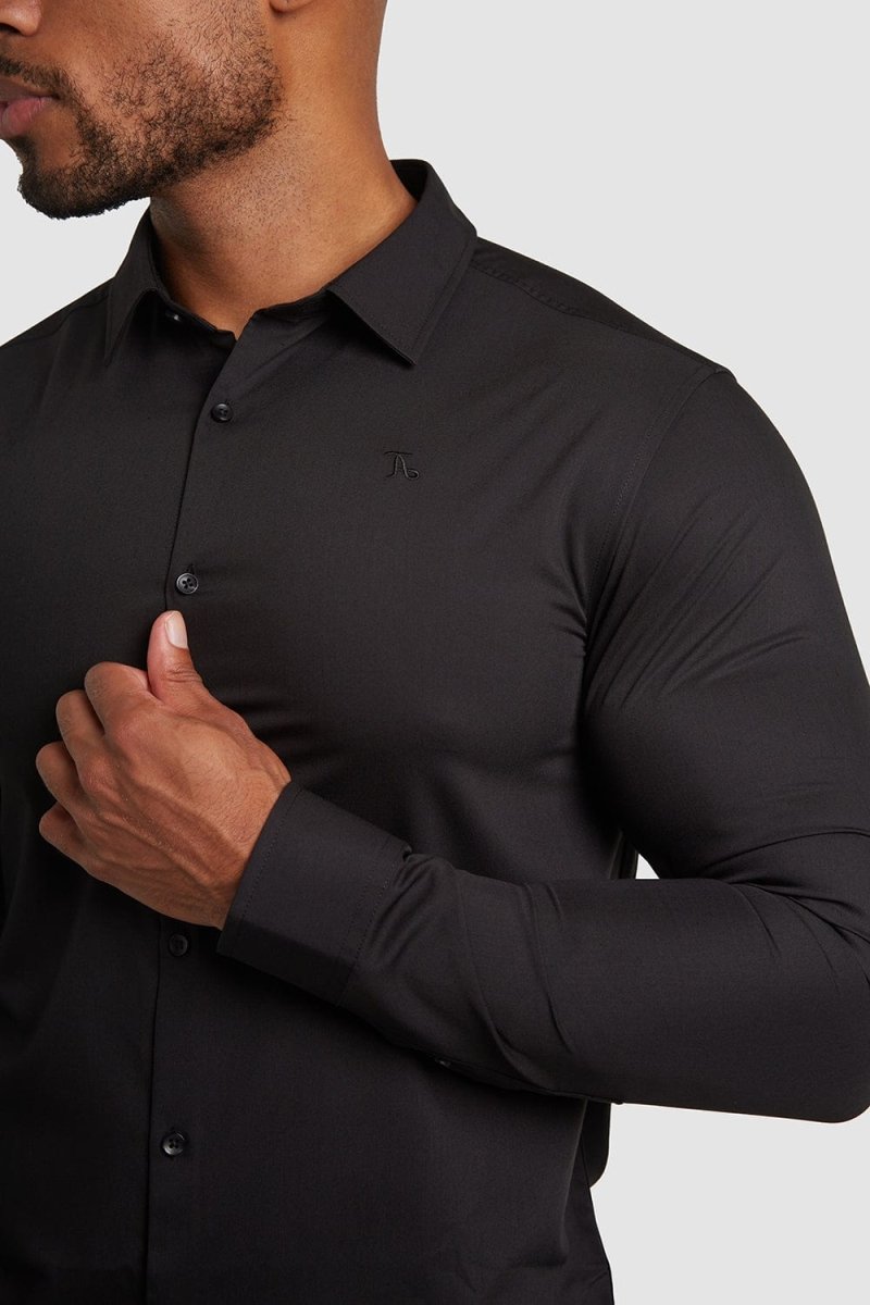 Bamboo Shirt in Black - TAILORED ATHLETE - USA