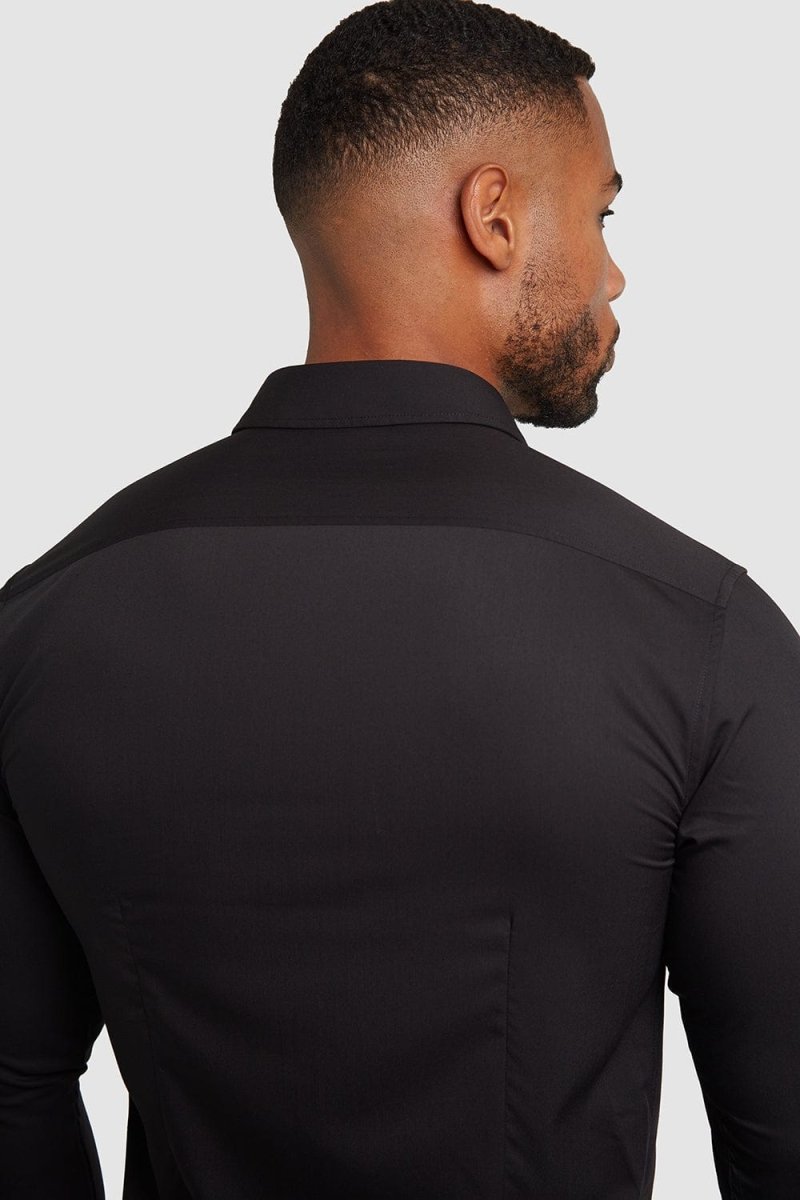 Bamboo Shirt in Black - TAILORED ATHLETE - USA