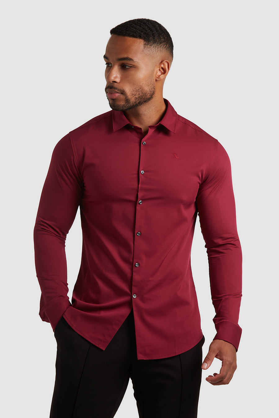 Bamboo Shirt in Claret - TAILORED ATHLETE - USA