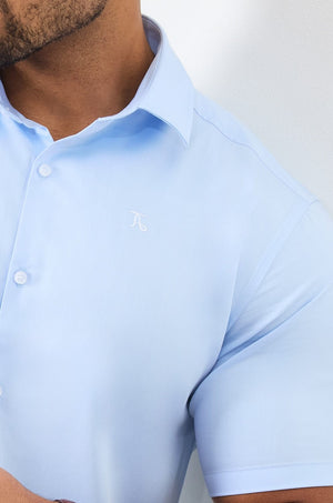 Short Sleeve Bamboo Shirt in Light Blue - TAILORED ATHLETE - USA