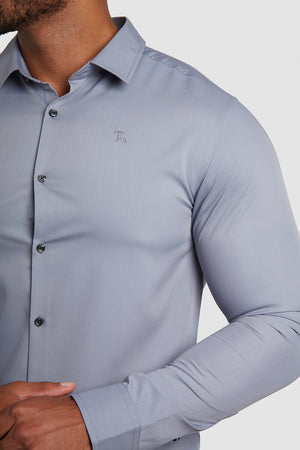 Bamboo Shirt in Mid Grey - TAILORED ATHLETE - USA