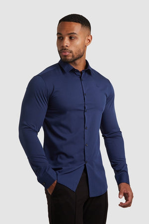 Bamboo Shirt in Midnight - TAILORED ATHLETE - USA