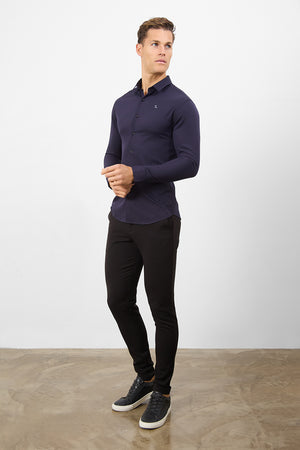 Bamboo Shirt in Midnight - TAILORED ATHLETE - USA