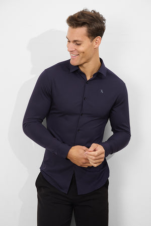 Bamboo Shirt in Midnight - TAILORED ATHLETE - USA