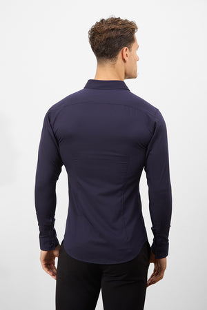 Bamboo Shirt in Midnight - TAILORED ATHLETE - USA