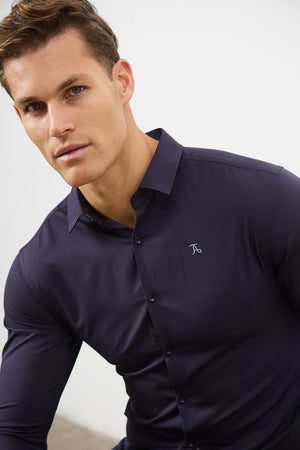 Bamboo Shirt in Midnight - TAILORED ATHLETE - USA