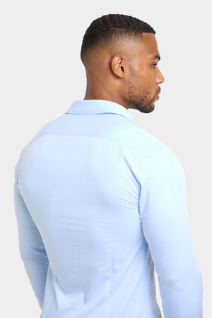 Bamboo Shirt in Pale Blue - TAILORED ATHLETE - USA