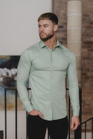 Bamboo Shirt in Soft Sage - TAILORED ATHLETE - USA