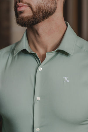 Bamboo Shirt in Soft Sage - TAILORED ATHLETE - USA
