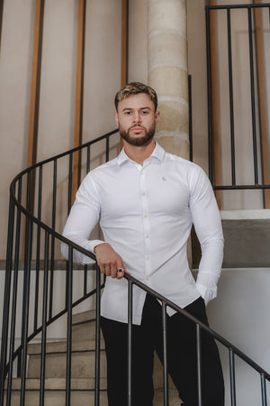 Bamboo Shirt in White - TAILORED ATHLETE - USA